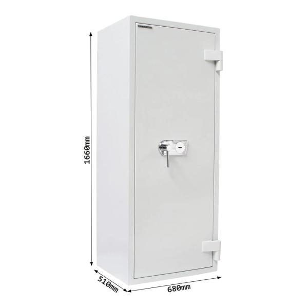 Rottner Wertschutzschrank EN3 Diamant Super Fire Premium DO160 Doppelbartschloss lichtgrau T05941